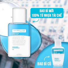 Nước Tẩy Trang Mắt và Môi Chuyên Dụng 2 lớp Maybelline New York Eye & Lip Makeup Remover 150ml/40ml