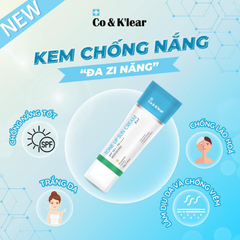 Kem Chống Nắng Co&Klear Tone Up 3IN1, Kem Chống Nắng Phổ Rộng SPF 50+ PA++++, Kem Chống Nắng Nâng Tone 50g