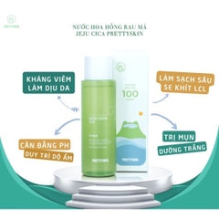 NƯỚC HOA HỒNG PRETTY SKIN THE PURE JEJU CICA 100 TONER 250ML