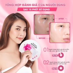 Combo 10 Mặt Nạ Dạng Kem Dưỡng Da Ẩm Mịn, Giúp Da Trắng Hồng BNBG Vita Derma Cream Mask (30ml x 10) BNBG Moisture HỒNG