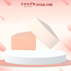 Bông Phấn Ướt Tam Giác Vuông Vacosi Quater Sponge (Bịch 2 Miếng) - BP11