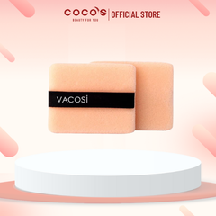 Bông Phấn Khô Vacosi Small Square Puff Vuông (2 miếng) - BP02