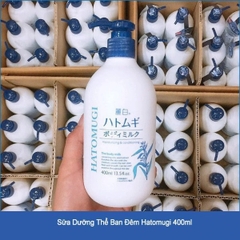 Sữa Dưỡng Thể Ban Đêm Reihaku Hatomugi Body Milk Cấp Ẩm Làm Mịn Da 400ml