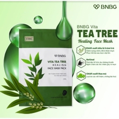 Combo 10 Mặt Nạ Giấy Chiết Xuất Tràm Trà Dành Cho Da Mụn BNBG Vita Tea Tree Healing Facial Mask (30mlx10) [BNBG TEATREE]