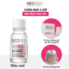 Chấm Mụn Neogen A-clear Soothing Pink Eraser Xẹp Mụn Giảm Xưng Đỏ Không Gây Kích Ứng 15ml