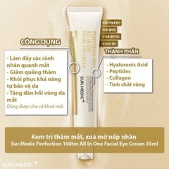 Kem dưỡng mắt SURMEDIC Perfection 100tm All In One Facial Eye Cream dưỡng trắng làm mờ nếp nhăn 35ml