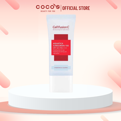 Kem Chống Nắng Cấp Ẩm Dịu Da Cell Fusion C Aquatica Sunscreen 100 SPF 50+ / PA++++ 35ml XANH