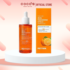 Tinh Chất Pretty Skin The Pure Jeju Tangerine Vita C Ampoule Dưỡng Sáng Da 50ml