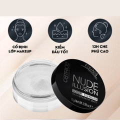 Phấn Phủ Bột Catrice Nude Illusion Loose Powder Transparent Matt Phấn Phủ Bột Kiềm Dầu 11g