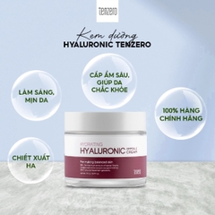 Kem Dưỡng Cấp Ẩm Tenzero Hydrating Hyaluronic Ampoule Cream 70g