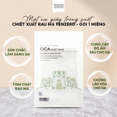Combo 10 Mặt Nạ Giấy Trong Suốt Tenzero Sheet Mask Dưỡng Ẩm, Phục Hồi, Mềm Mịn, Sáng Da 25mlx10