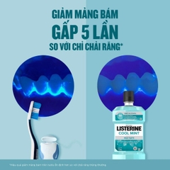Nước Súc Miệng Listerine Cool Mint Zero Alcohol Mouthwash Cho Hơi Thở Thơm Mát Không Cay 250ml/750ml