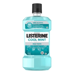 Nước Súc Miệng Listerine Cool Mint Zero Alcohol Mouthwash Cho Hơi Thở Thơm Mát Không Cay 250ml/750ml