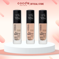 Kem Nền Catrice 18H All Matt Plus Shine Control Make Up Bền Màu Độ Che Phủ Cao 30ml
