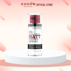 Xịt Khóa Nền Catrice Oil-Control Matt Fixing Spray 16h Xịt Khóa Nền Kiềm Dầu, Cấp Ẩm 50ml