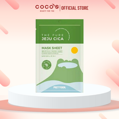 Mặt Nạ Pretty Skin The Pure Jeju Cica Mask Sheet, Mặt Nạ Da Mụn, Mặt Nạ Làm Dịu, Cấp Ẩm 25ml