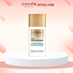 Kem Chống Nắng L'Oreal  UV Defender Matte & Fresh Mịn Nhẹ Kiềm Dầu Thoáng Mịn Da 50ml  SPF 50+ PA ++++