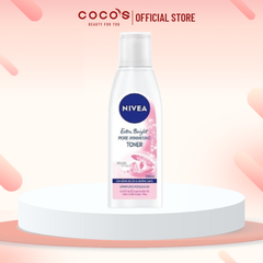Nước Hoa Hồng Nivea Extra Bright Pore Minimising Toner, Toner Hỗ Trợ Dưỡng Trắng Da & Thu Nhỏ Lỗ Chân Lông 200ml