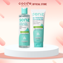 Nước Tẩy Trang SENZ Tẩy Trang Micellar Water & Cleansing gel Cấp Ẩm, Sạch Sâu, Sáng Da Micellar Water 250ml - Bộ đôi Khổ Qua