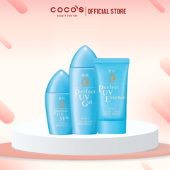 Kem Chống Nắng Senka Perfect UV Dạng Sua 4 145 OML & Gel 80ML & Essence 50G