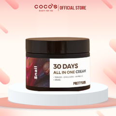 Kem Dưỡng Pretty Skin 30 Days All In One Cream - Ốc Sên, Kem Dưỡng Cấp Ẩm Cho Da 30 days