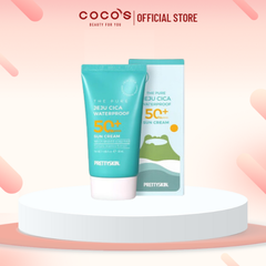 KEM CHỐNG NẮNG KHÁNG NƯỚC LÂU TRÔI PRETTYSKIN THE PURE JEJU CICA WATERPROOF SUN CREAM
