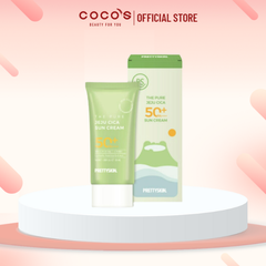 KEM CHỐNG NẮNG RAU MÁ THE PURE JEJU CICA SUN CREAM PRETTYSKIN