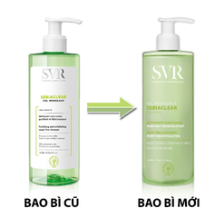 Sữa Rửa Mặt Dạng Gel SVR Sebiaclear Gel Moussant Không Chứa Xà Phòng Dành Cho Da Dầu 55ml/200ml/400ml
