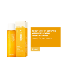 Toner Bergamo Vitamin Essential Intensive Toner Cấp Ẩm, Dưỡng Da 210ml - VÀNG