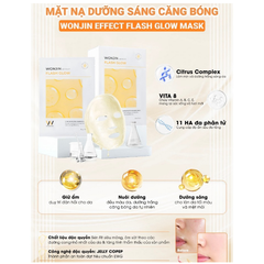 Combo 10 Mặt Nạ Wonjin Cấp Ẩm, Làm Dịu, Cung Cấp Collagen (27g/ 30g x 10 miếng)