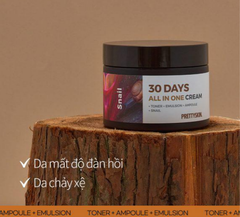 Kem Dưỡng Pretty Skin 30 Days All In One Cream - Ốc Sên, Kem Dưỡng Cấp Ẩm Cho Da 30 days