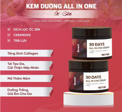 Kem Dưỡng Pretty Skin 30 Days All In One Cream - Ốc Sên, Kem Dưỡng Cấp Ẩm Cho Da 30 days