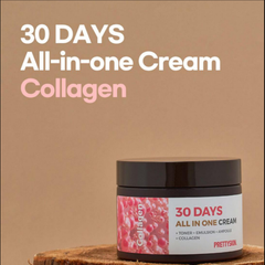 Kem Dưỡng Pretty Skin Collagen 30 Days All In One Cream - Kem Dưỡng Cấp Ẩm, Phục Hồi Da