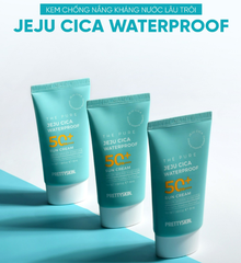 KEM CHỐNG NẮNG KHÁNG NƯỚC LÂU TRÔI PRETTYSKIN THE PURE JEJU CICA WATERPROOF SUN CREAM