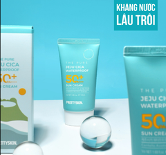 KEM CHỐNG NẮNG KHÁNG NƯỚC LÂU TRÔI PRETTYSKIN THE PURE JEJU CICA WATERPROOF SUN CREAM