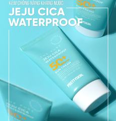KEM CHỐNG NẮNG KHÁNG NƯỚC LÂU TRÔI PRETTYSKIN THE PURE JEJU CICA WATERPROOF SUN CREAM
