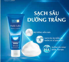Kem Rửa Mặt Hada Labo  Perfect White T.X.A Cleanser, Sữa Rửa Mặt Sạch Sâu, Dưỡng Sáng Da 80g