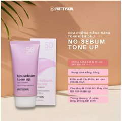 Kem chống nắng nâng tone kiềm dầu No-sebum Tone up Prettyskin