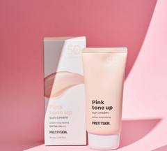 Kem chống nắng Pretty Skin Pink Tone up, Kem Chống Nắng Cấp Ẩm, Nâng Tone 70ml