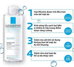 Nước Tẩy Trang La Roche-Posay Micellar Water Ultra Sensitive Skin Nước Tẩy Trang Dành Cho Da Nhạy Cảm 50ml/400ml