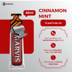 Kem Đánh Răng Marvis Kem Đánh Răng Trắng Răng, Kem Đánh Răng Thơm Mát, Kem Đánh Răng Cải Thiện Sâu Răng 25ml/75ml/85ml