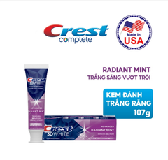 Kem Đánh Trắng Răng Crest 3D White Radiant Mint 107g/ Deep Clean 153g/ Whitening Scope 153g