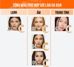 Kem Nền Fit Me Tint C Tươi Mướt Chống Nắng với Vitamin C & SPF50 Maybelline New York  30ml