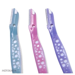 Set 3 dao cạo lông mày CAN KAI Nhật Bản CBM 3P Túi Màu Tím