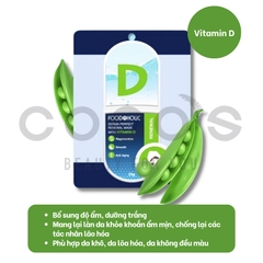 COMBO 6 Mặt Nạ Vitamin giấy Chăm Sóc Da Toàn Diện mùi Foodaholic Essential Mask [23g x 6] [A,B,C,D,E,K]