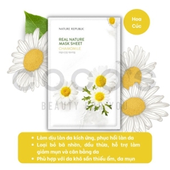 Mặt Nạ Giấy Cấp Ẩm Dưỡng Trắng Da Nature Republic Real Nature Mask Sheet 23ml