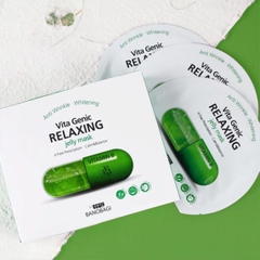 Combo 10 Mặt Nạ Thư Giản Và Phục Hồi Da BNBG Vita Genic Relaxing Jelly Mask (Vitamin B) 30ml x [10 BNBG X-LÁ]