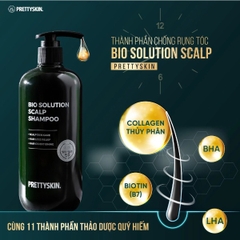 Dầu Gội Đầu Bio Solution Scalp Shampoo Pretty Skin Giảm Rụng Tóc Cải Thiện Mọc Tóc 500ml