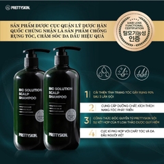 Dầu Gội Đầu Bio Solution Scalp Shampoo Pretty Skin Giảm Rụng Tóc Cải Thiện Mọc Tóc 500ml