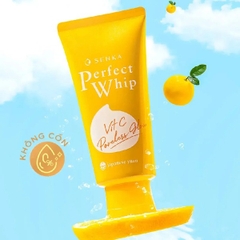 Sữa Rửa Mặt Senka Perfect Whip Vitc Dưỡng Sáng Mờ Thâm 100g (Vàng)